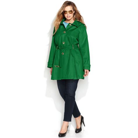 green coat michael kors|Michael Kors coat clearance.